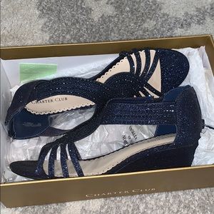 Charter Club Ginifurf Wedge Sandals